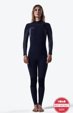 FemmesHyperfreak Fire 4/3mm Chest Zip Full Wetsuit| Bleu