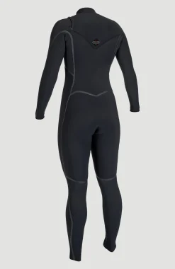 FemmesHyperfreak Fire 5/4mm+ Chest Zip Full Wetsuit| Noire