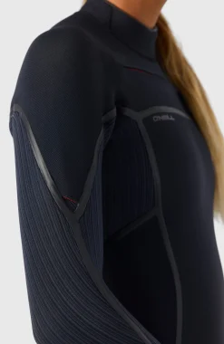 FemmesHyperfreak Fire 4/3mm+ Chest Zip Full Wetsuit| Noire