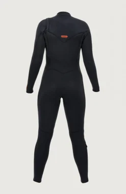 FemmesHyperfreak Plus 3/2mm Chest Zip Full Wetsuit| Noire