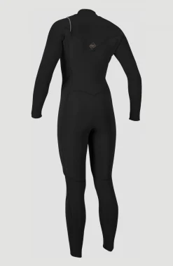 FemmesHyperfreak Plus 4/3mm Chest Zip Full Wetsuit| Noire