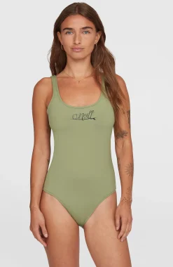 FemmesMaillot une pièce Essentials Script| Vert