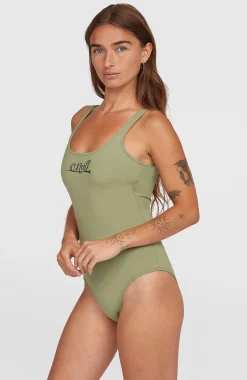 FemmesMaillot une pièce Essentials Script| Vert