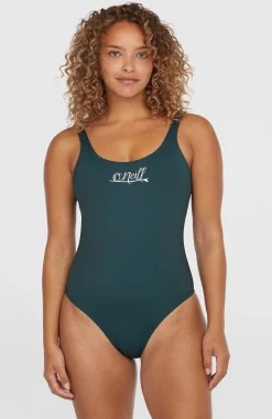 FemmesMaillot une pièce Essentials Script| Bleu