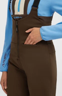 FemmesPantalon de ski à bretelles Softshell FWC'Cruz| Brun
