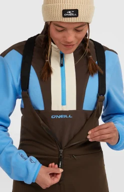 FemmesPantalon de ski à bretelles Softshell FWC'Cruz| Brun