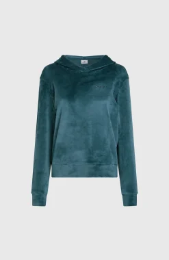 FemmesPolaire à capuche Velour| Bleu