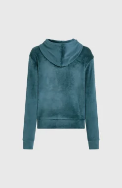 FemmesPolaire à capuche Velour| Bleu