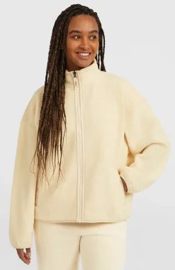 FemmesPolaire à poils longs et zip intégral Must-Have| Beige