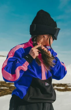 FemmesPolaire entièrement zippée FWC'Play Polartec®| Bleu Mix