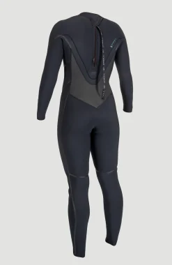 FemmesPsycho Tech 5/4mm Back Zip Full Wetsuit| Noire