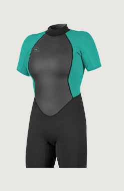 FemmesReactor-2 2mm Back Zip Shortsleeve Spring Wetsuit| Noire
