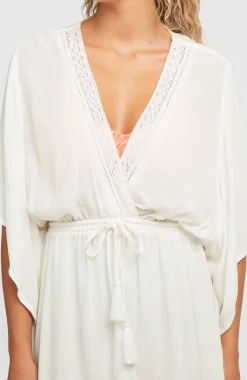 FemmesRobe Essentials Tokeena Cover Up| Blanc