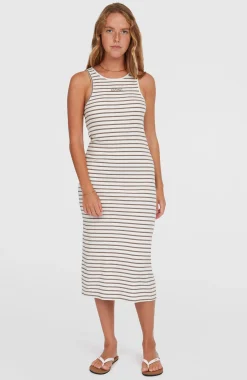 FemmesRobe midi côtelée Jess| Blanc