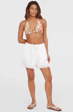 FemmesShort Essentials à broderie| Blanc