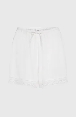 FemmesShort Essentials à broderie| Blanc