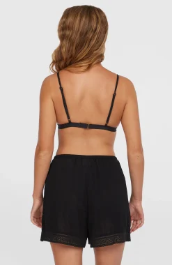 FemmesShort Essentials à broderie| Noire