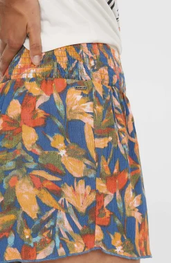 FemmesShort Johnny Smocked Waist| Bleu