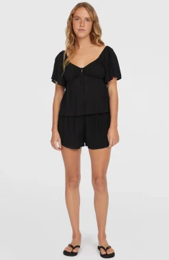 FemmesShort Johnny Smocked Waist| Noire