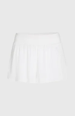 FemmesShort Johnny Smocked Waist| Blanc