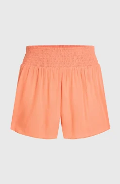 FemmesShort Johnny Smocked Waist| Orange