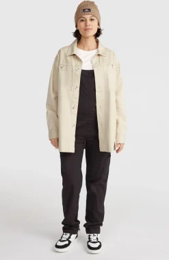 FemmesSurchemise en sergé| Beige