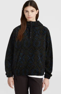 FemmesSweat à capuche demi-zip Superfleece| Noire