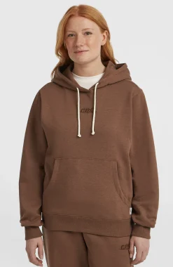 FemmesSweat à capuche Essentials Script| Brun