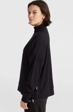 FemmesSweatshirt à col demi-zip| Noire