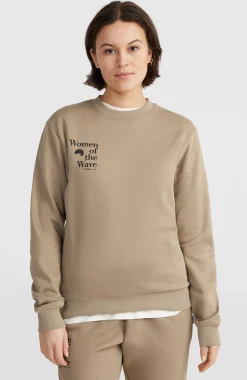 FemmesSweatshirt à col rond Women of the Wave| Brun
