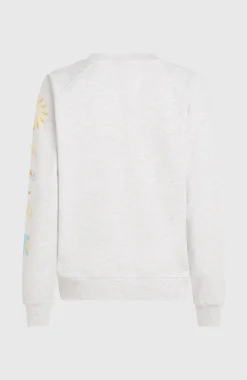 FemmesSweatshirt Beach Vintage Crew| Blanc