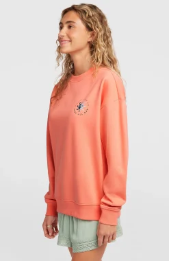 FemmesSweatshirt Summer Must-Have Crewneck| Orange