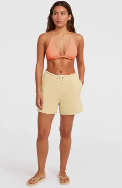 FemmesSweatshort Essentials Script| Beige
