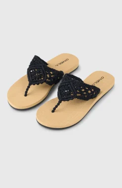 FemmesTongs Ditsy Crochet| Noire