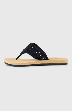 FemmesTongs Ditsy Crochet| Noire