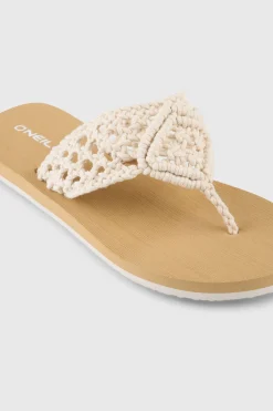 FemmesTongs Ditsy Crochet| Blanc