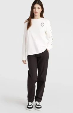 FemmesT-shirt à manches longues| Blanc