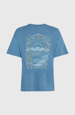 FemmesT-shirt Beach Vintage| Bleu