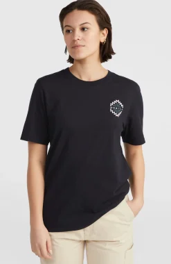 FemmesT-shirt Chest Graphic| Noire