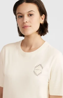 FemmesT-shirt Chest Graphic| Beige