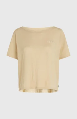 FemmesT-shirt Essentials O'Neill Script Scoop Neck| Beige
