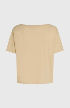 FemmesT-shirt Essentials O'Neill Script Scoop Neck| Beige