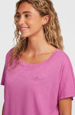 FemmesT-shirt Essentials O'Neill Script Scoop Neck| Violet