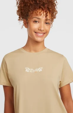 FemmesT-shirt Essentials Script| Beige