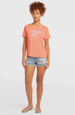FemmesT-shirt Front Print| Orange