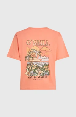 FemmesT-shirt O'Neill Boxy Back-Print| Orange