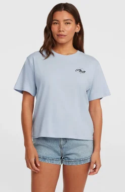 FemmesT-shirt O'Neill Boxy Back-Print| Bleu