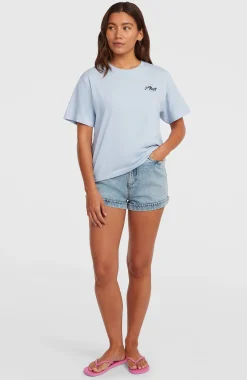 FemmesT-shirt O'Neill Boxy Back-Print| Bleu