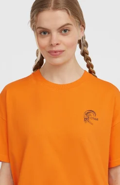 FemmesT-shirt O'Riginals Back-Print| Orange