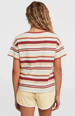 FemmesT-shirt O'Riginals Boxy Stripe| Beige